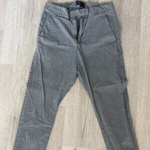 Nili Lotan Womens Paris Pant Size 4 Grey Plaid Dropped Crotch